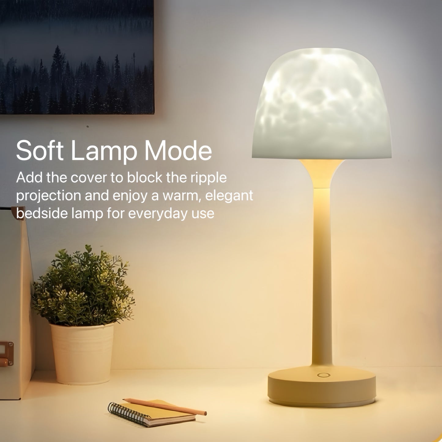 2-i-1 lampe med ambiant belysning til ethvert rum