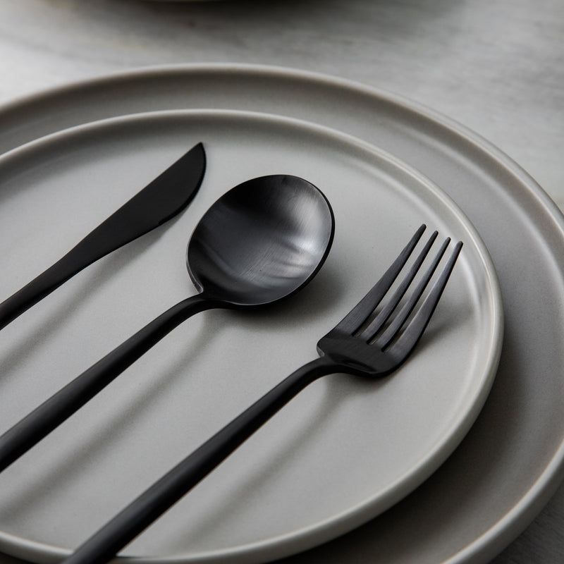 Elegant bestickset i rostfritt stål – Gulddesign | 24 eller 48 delar