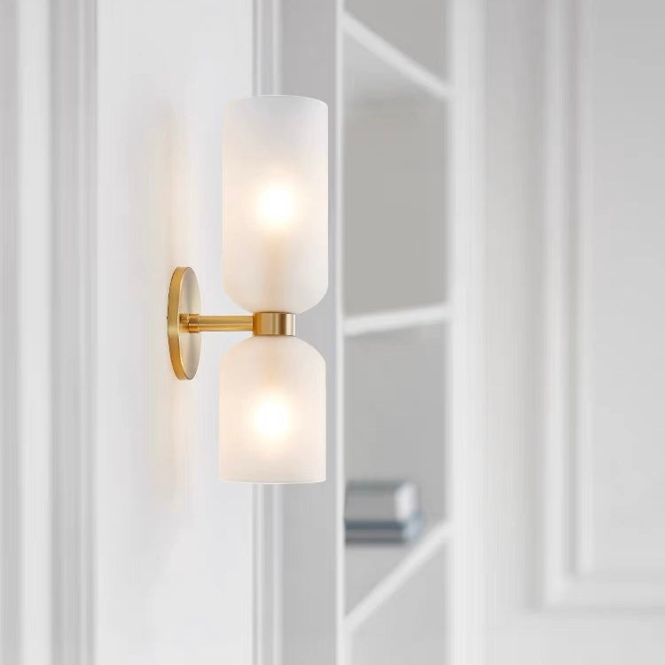 Dobbelt Glas Væglampe - Stilfuld Retro Belysning til Hjemmet