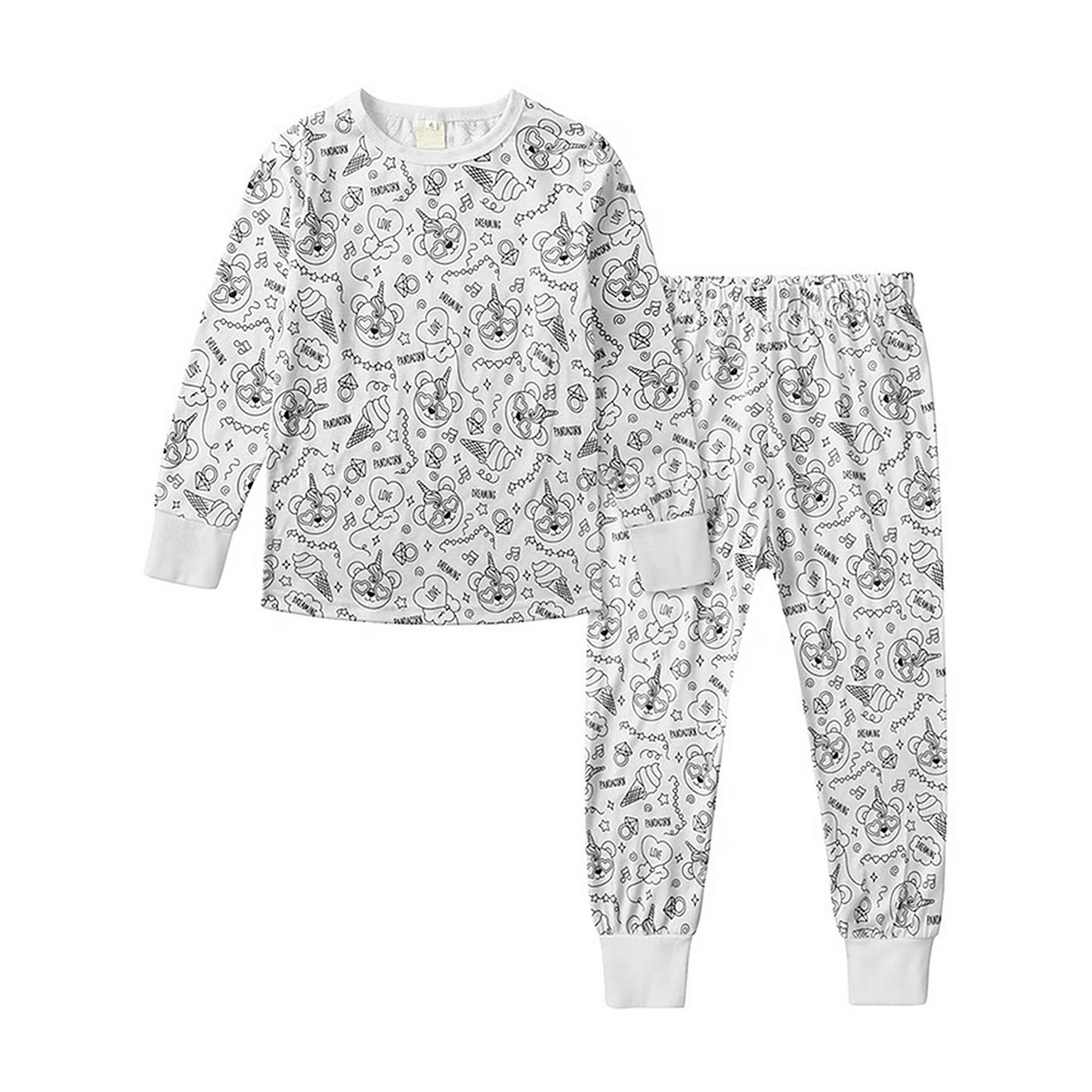 Børnepyjamas Sæt: Blødt og Sjovt Til Legeglade Små