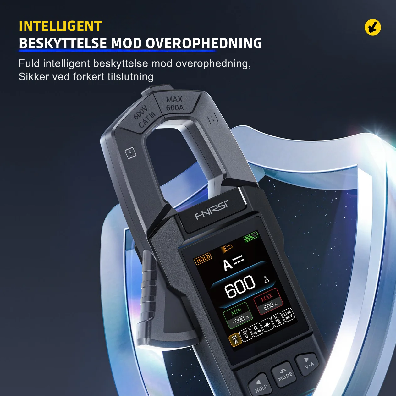 Precisionsmultimeter med färgskärm för noggranna mätningar
