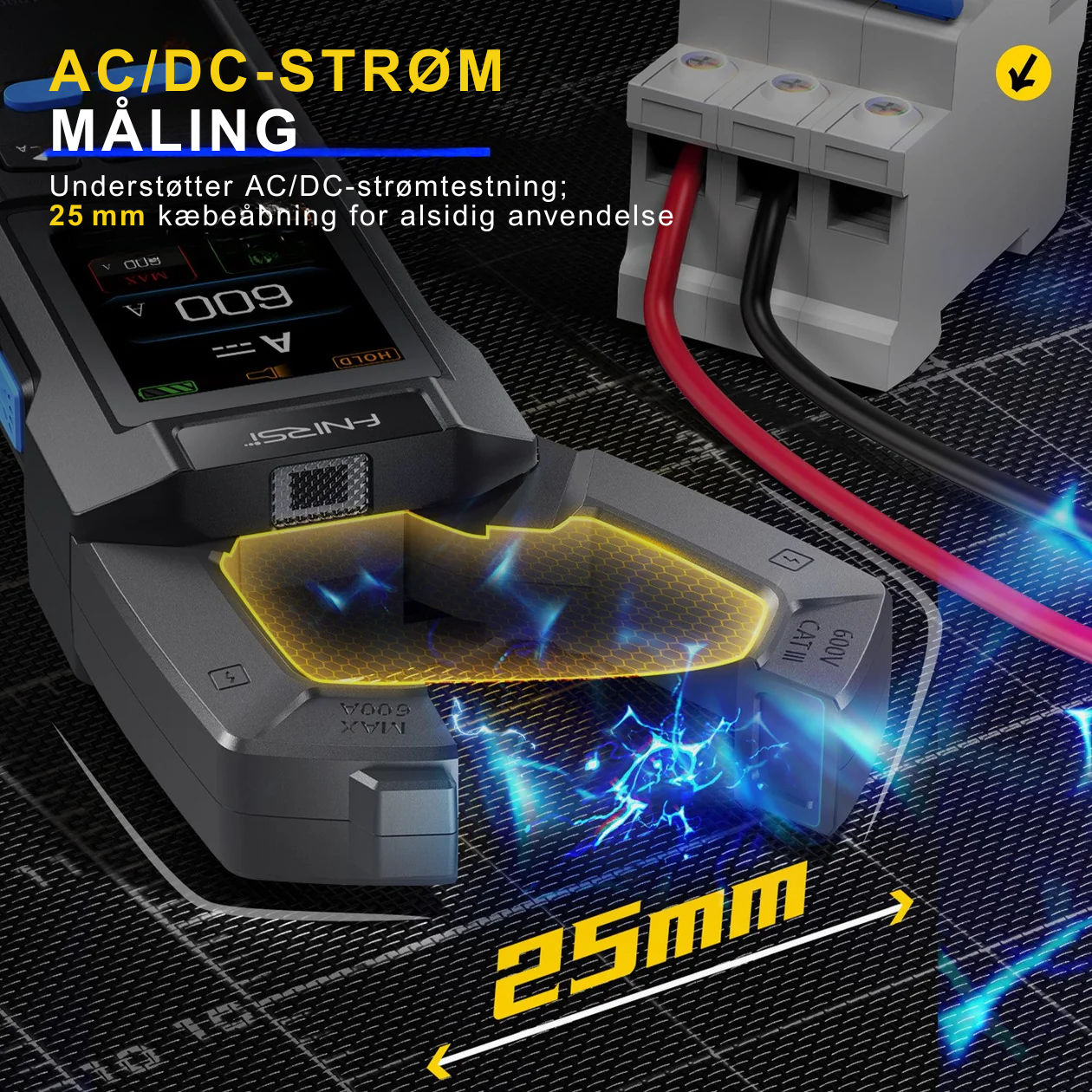 Precisionsmultimeter med färgskärm för noggranna mätningar