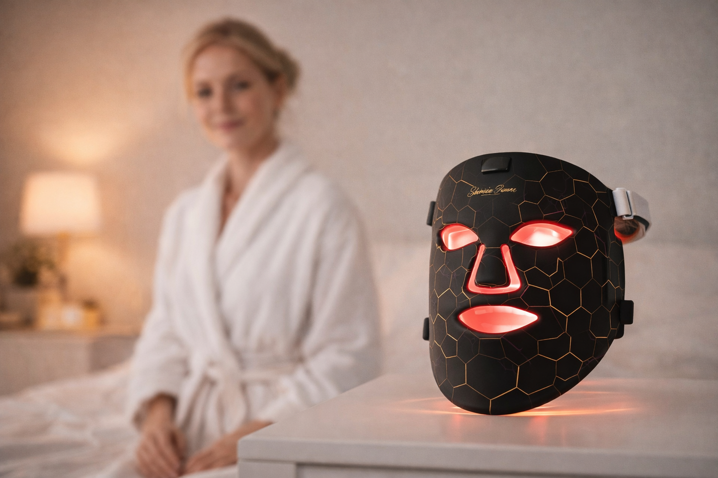 LED Maske mod Rynker & Akne – Infrarød Lysbehandling Hjemme | Luksus LED Ansigtsmaske