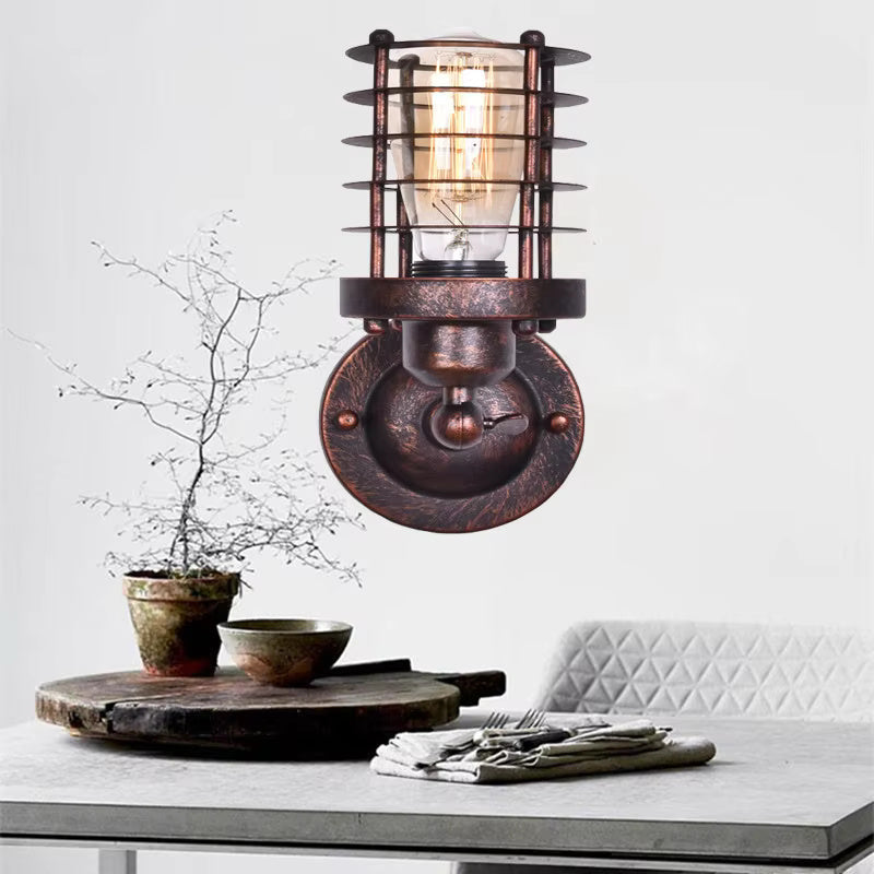 Rustik Wandleuchte med Vintage-Charme og Industrielt Design