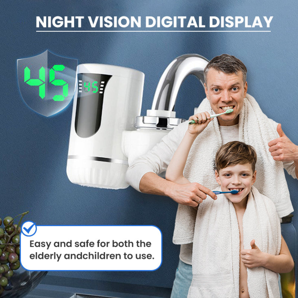 Øjeblikkelig Varmtvandsbeholder med LED Skærm – Energibesparende