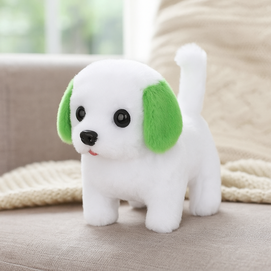 Interaktivt Elektrisk Plush Hundelegetøj med Løbende og Bjeffende Funktion