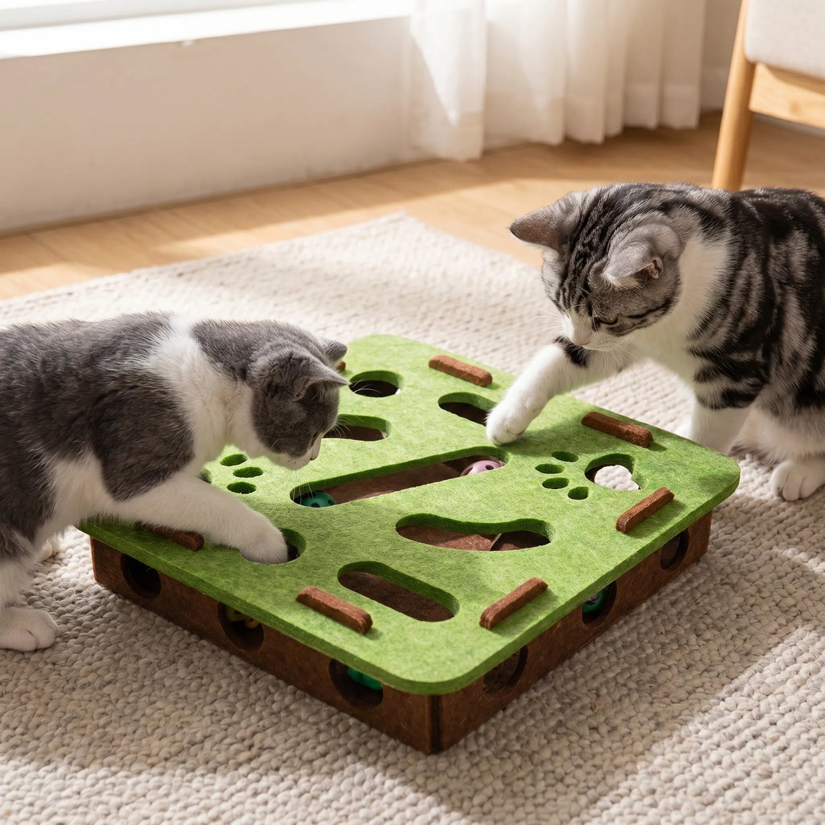 Interaktiv kattepuzzle - Underholdende aktivitet for katte