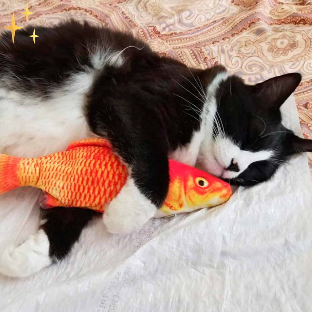 4 stycken flytande fiskleksaker för katter - Aktivitetsset