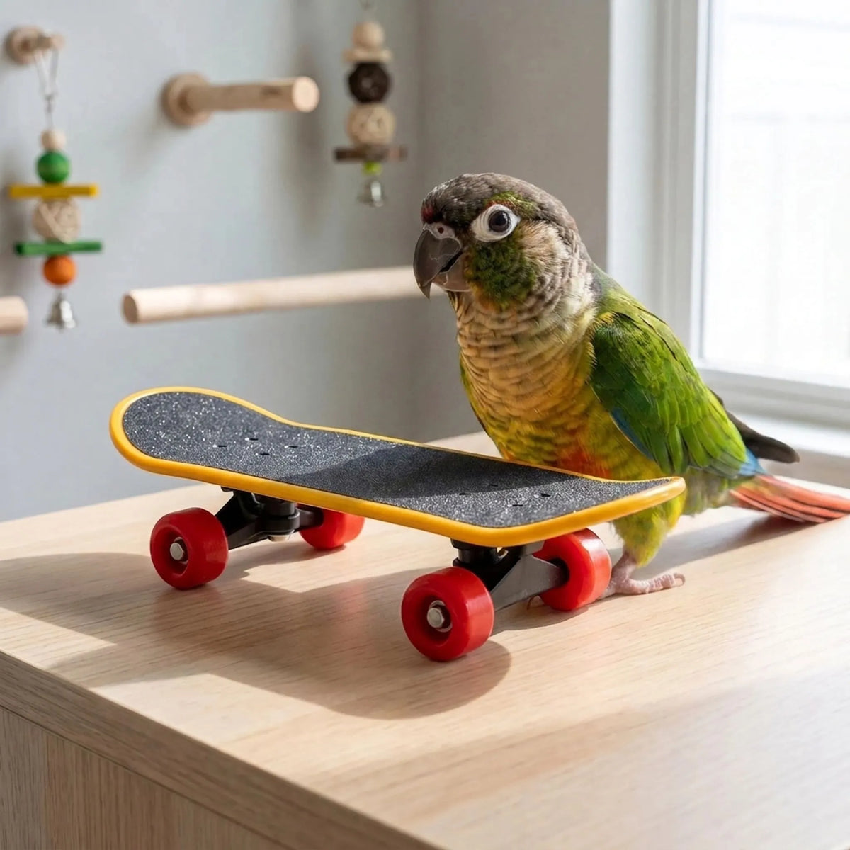 Interaktivt Fuglelegetøj - Skatebræde