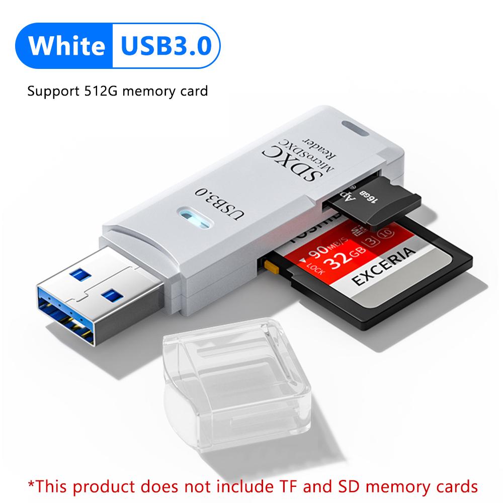Snabb USB 3.0-kortläsare för Micro SD- och TF-kort