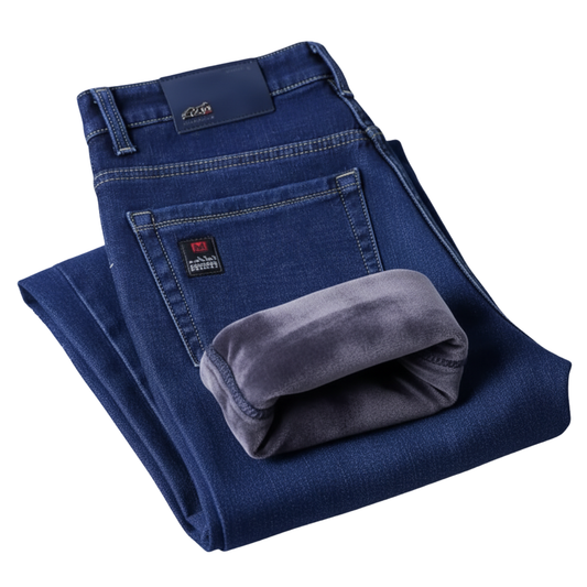 Eleganta vinterjeans med fleecefoder för dam