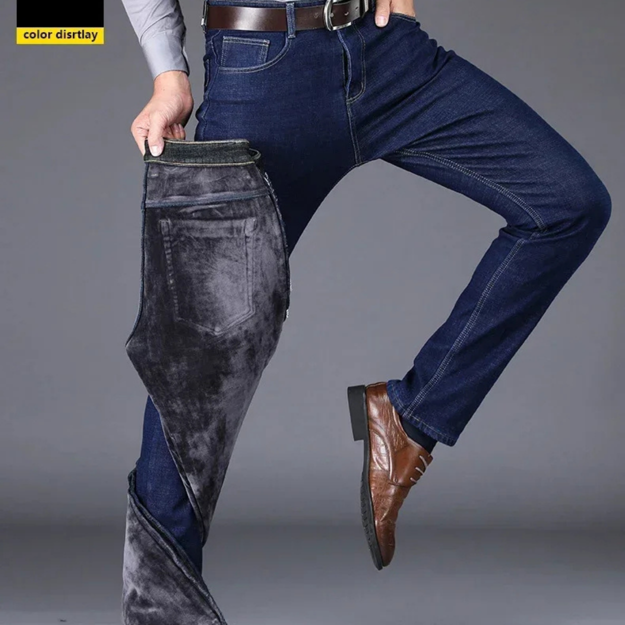Elegant Vinterjeans med Fleecefor til Damer