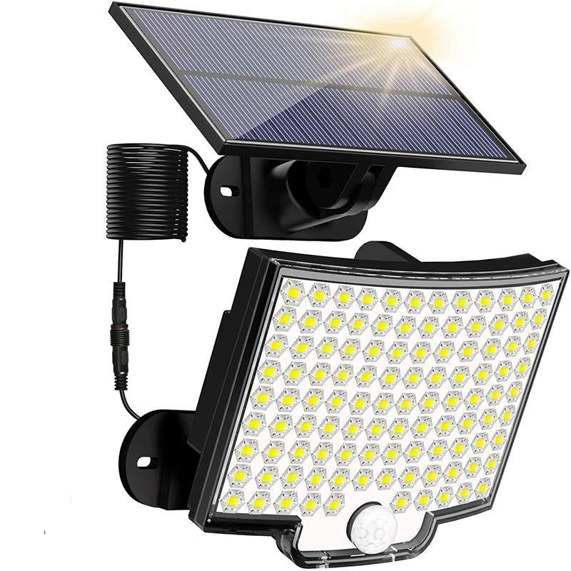 Effektiv utomhus solcellslampa med rörelsesensor