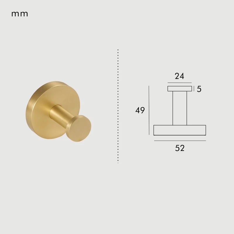 Elegant Handdukshållare i Mässing | Modern Design