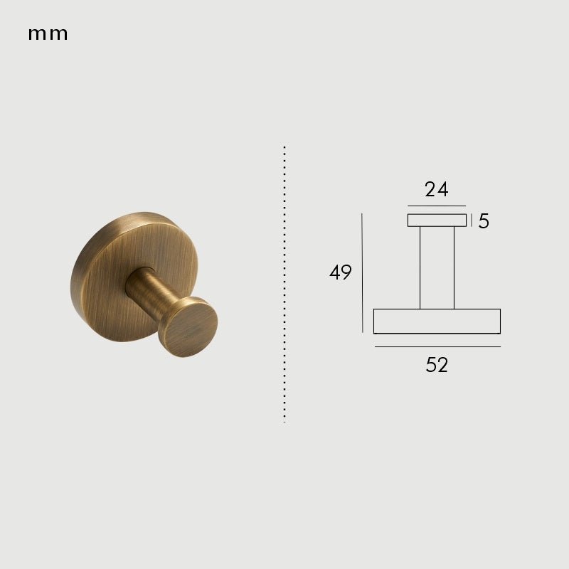 Elegant Handdukshållare i Mässing | Modern Design