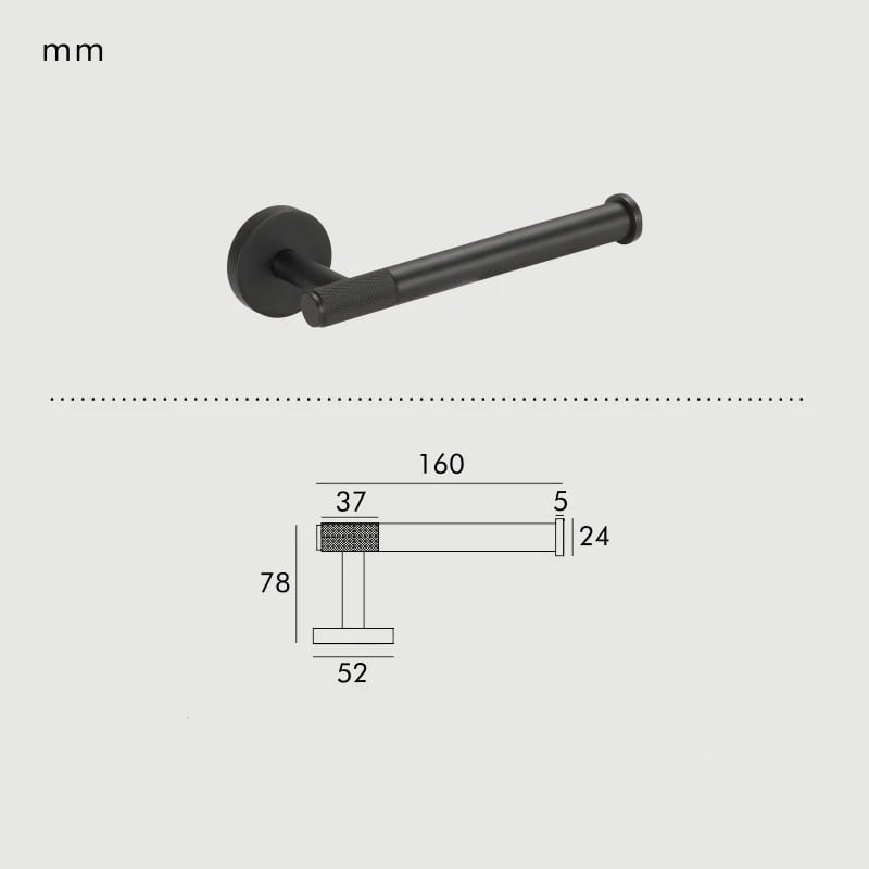 Elegant Messing Toiletpapirholder med Moderne Design
