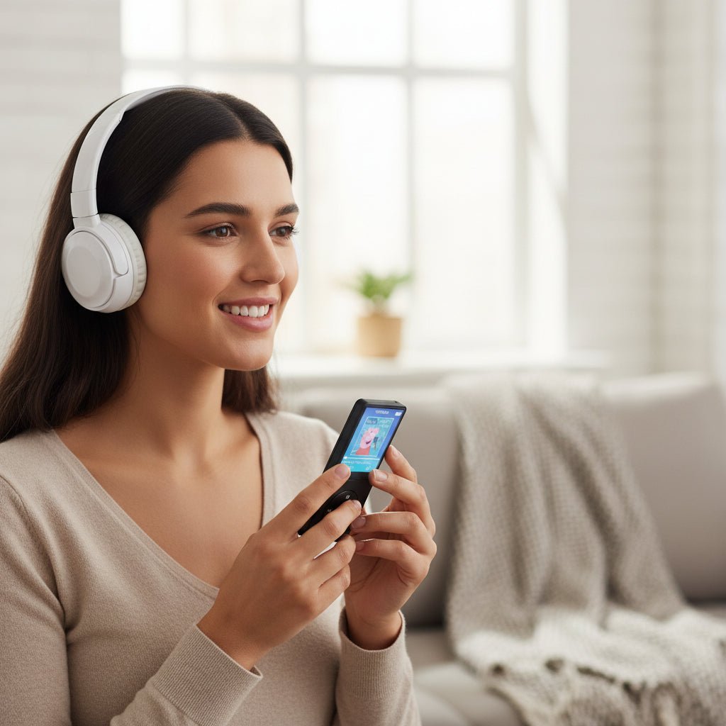 MP3-spelare för barn med HiFi-hörlurar – Säker Ljudglädje