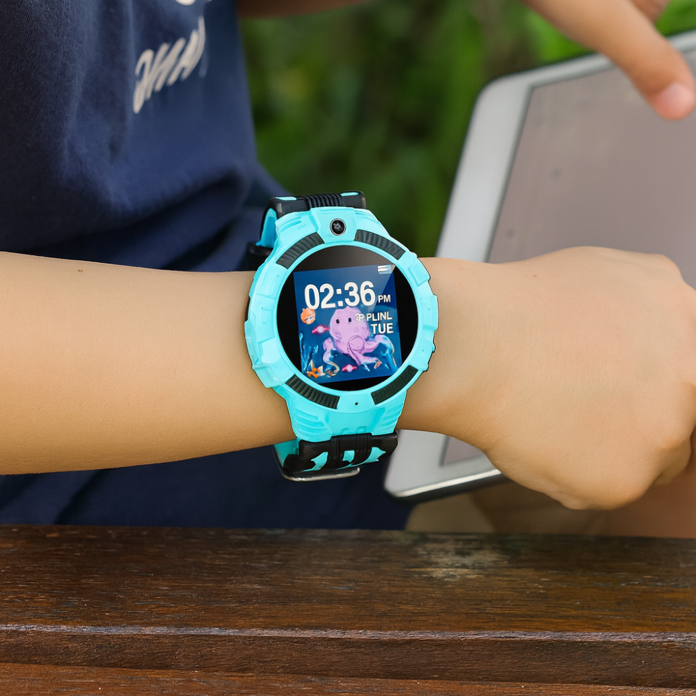 Børne Smartwatch med Touchscreen, Kamera og Genopladeligt USB Batteri