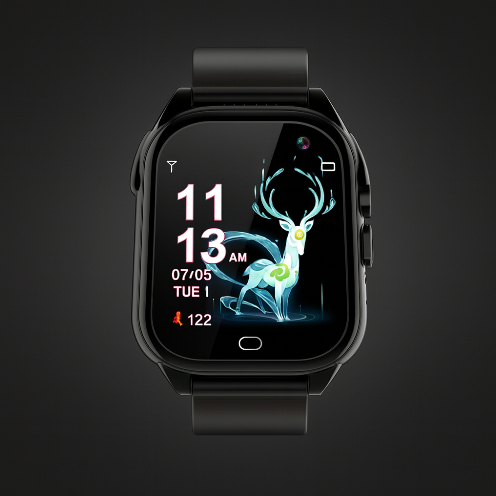 Børne Smartwatch med Touchscreen – Fitness Tracker, Genopladelig via USB
