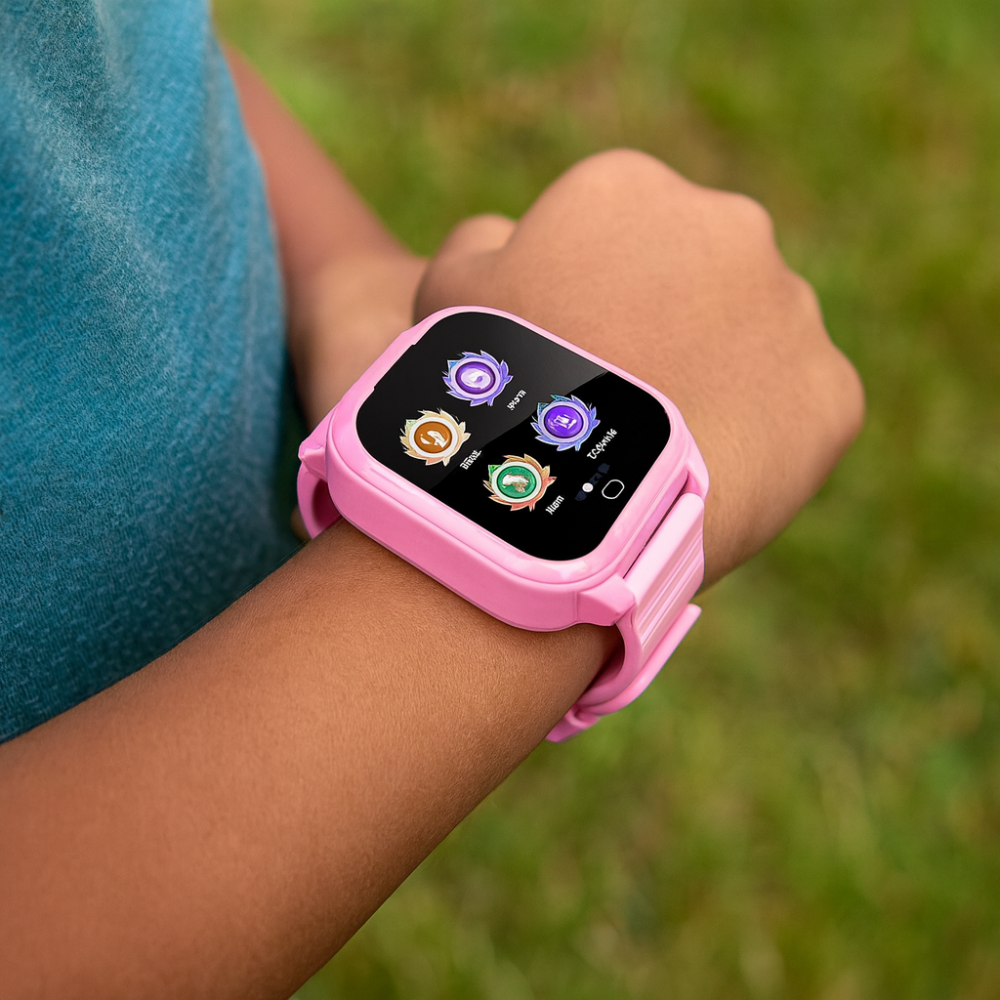 Børne Smartwatch med Touchscreen – Fitness Tracker, Genopladelig via USB