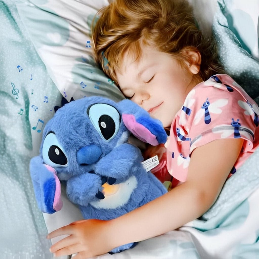 Beroligende Bamse med Lys og Åndedræt til Børn