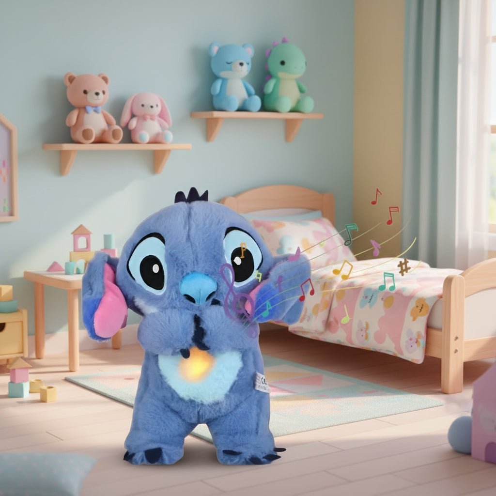 Beroligende Bamse med Lys og Åndedræt til Børn