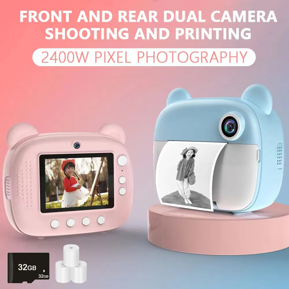 Øjeblikkelig kamera til børn med printfunktion – PhotoFun Mini