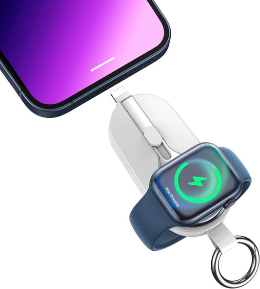 Kompakt Powerbank til Mobil og Smartwatch - Vandtæt Design