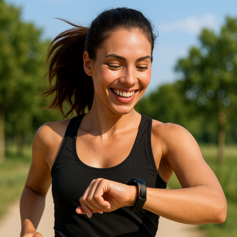 Elegant lättvikts-smartwatch med hälsoövervakning