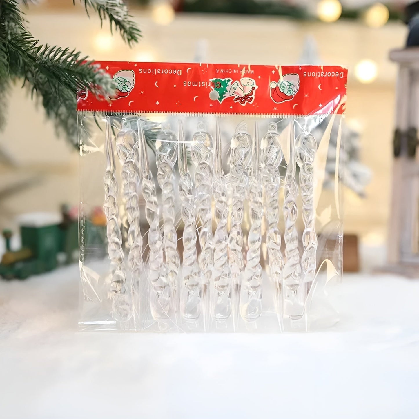 Krystalklare Julepynt til Vinduer - Skab Magisk Vinterstemning
