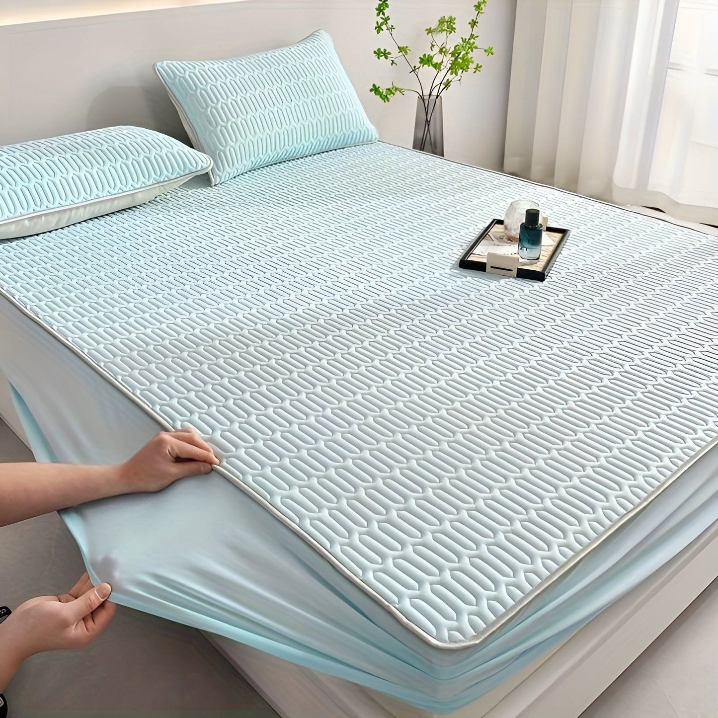 Kølende Latexmadras Sæt | Optimal Komfort til Sommeren