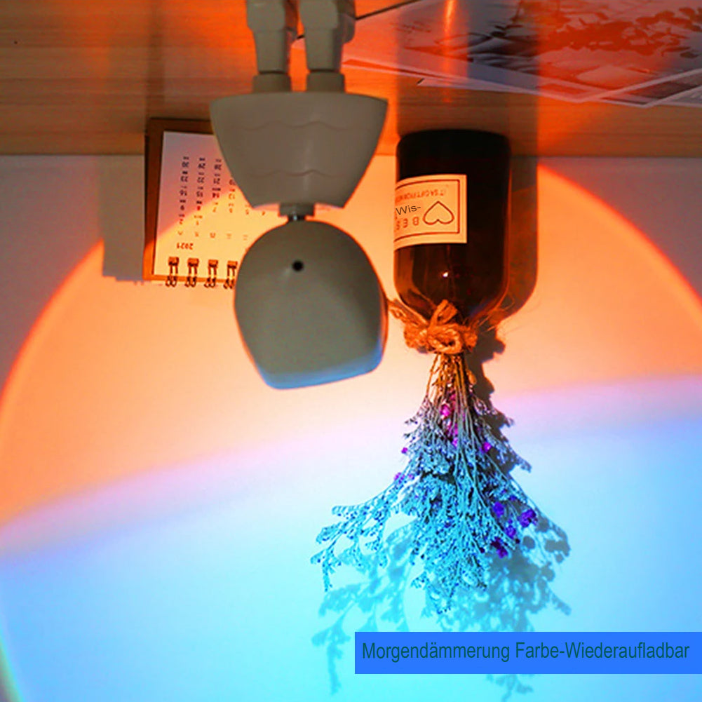 LED Lampe til Magiske Solnedgangsprojektioner i Hjemmet