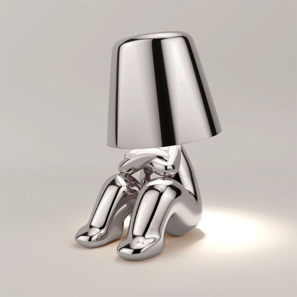 Dekorativ LED Bordlampe med Unik Skulpturel Design