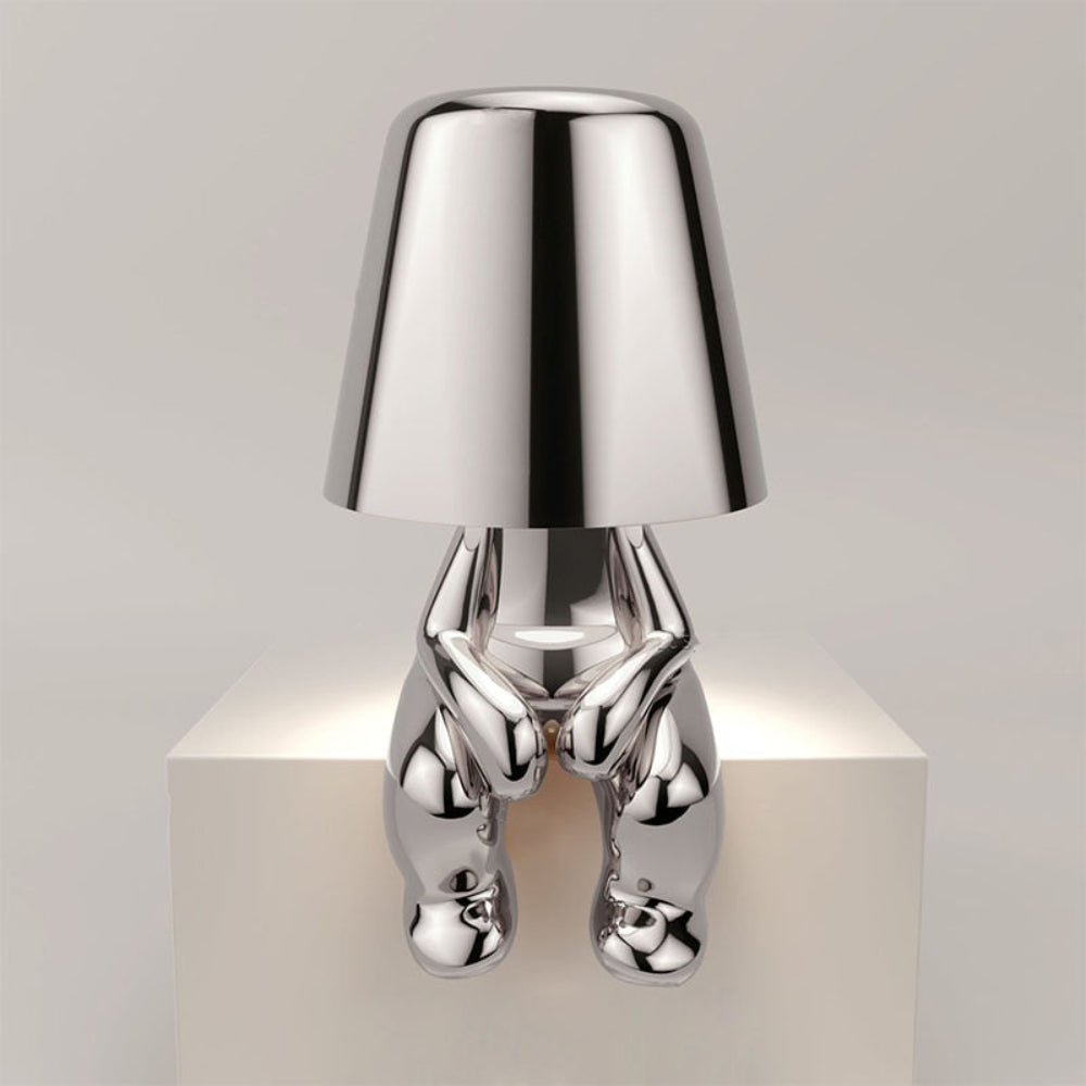 Dekorativ LED Bordlampe med Unik Skulpturel Design