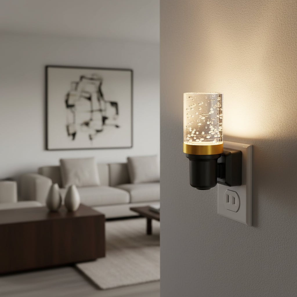 Justerbar LED Natlys - Energibesparende og Farvetilpasning