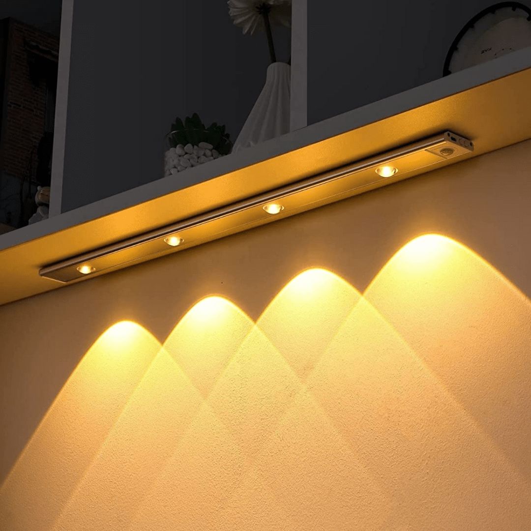 Trådløs LED-lyslist med sensor – Nem montering og stemning