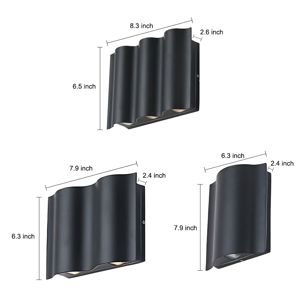 Modern LED-vägglampa för utomhusbruk - Snygg och energisnål