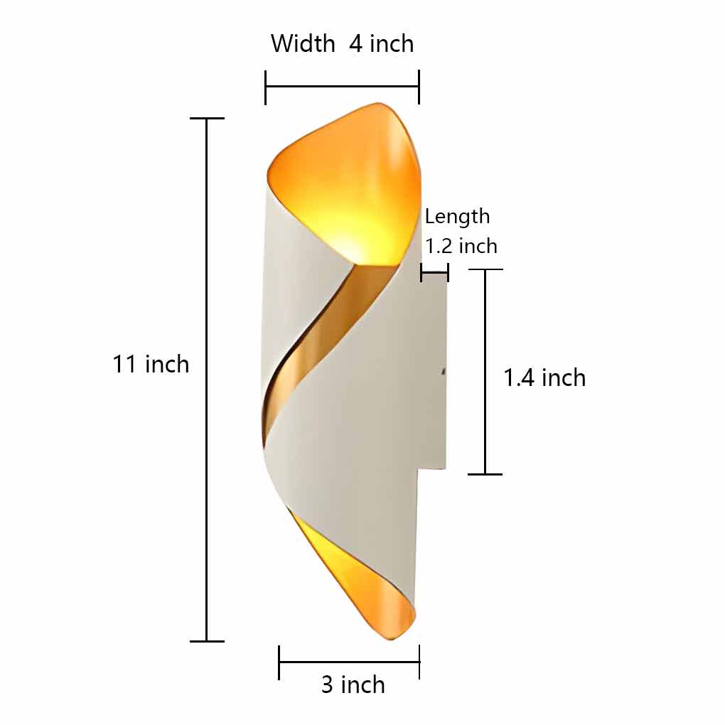 Modern utomhusvägglampa i aluminium – vattentät IP66