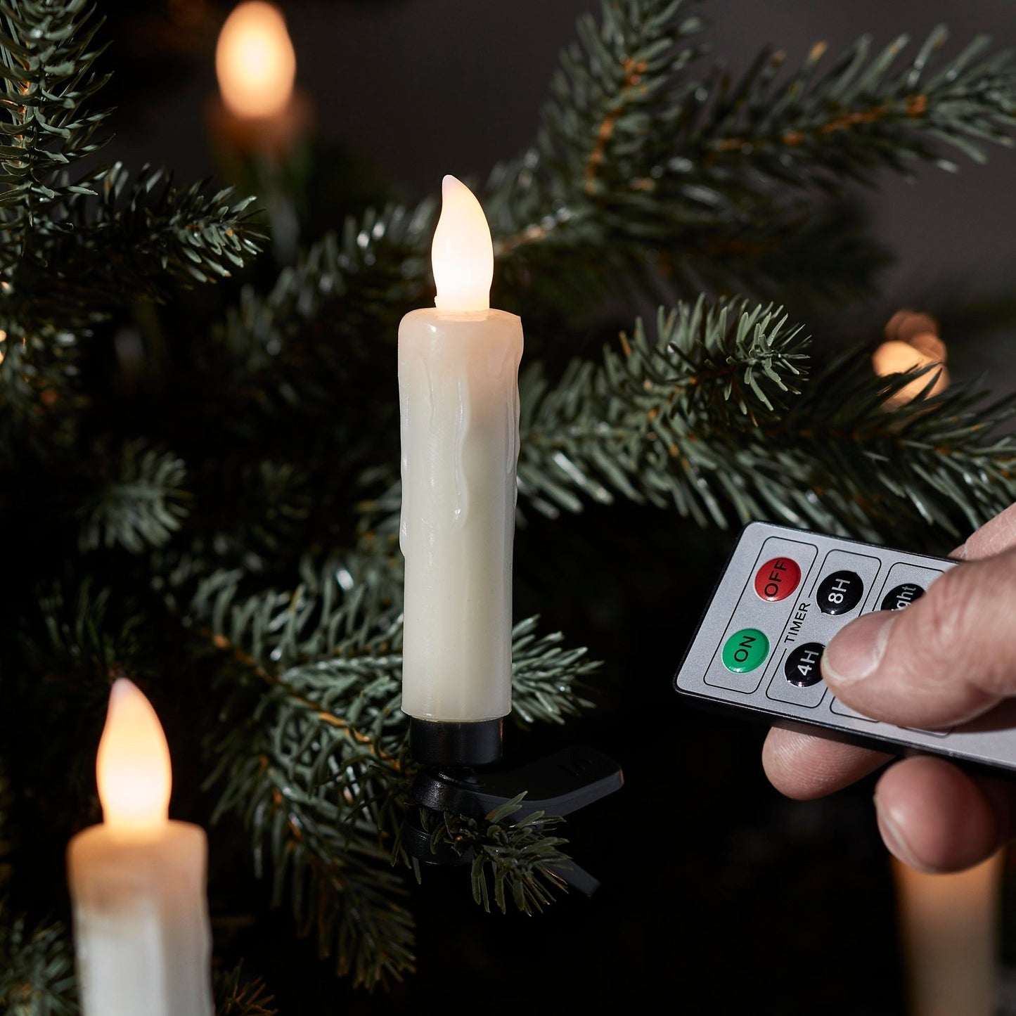 Sikre LED-julelys uden ledninger - 20 stk.