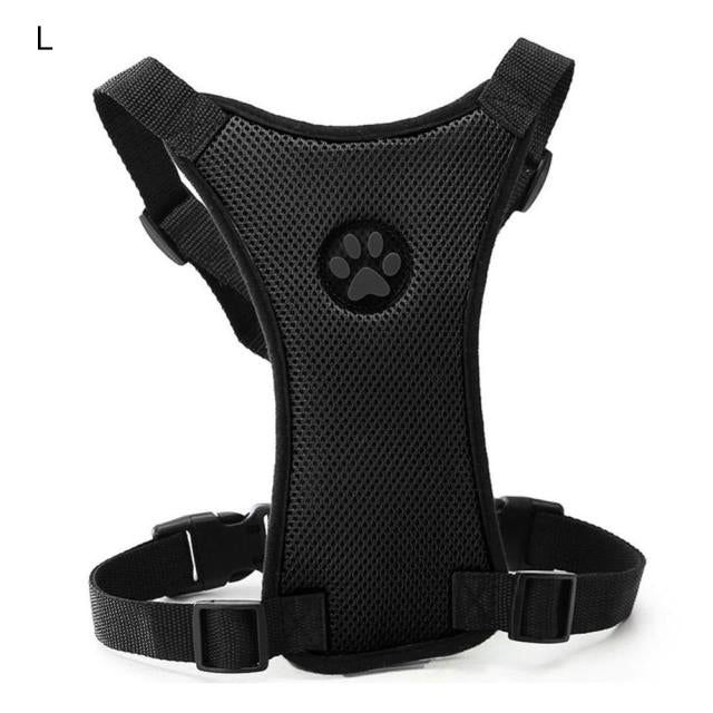 Bilhandtag med bekväm bröstsele för hundar