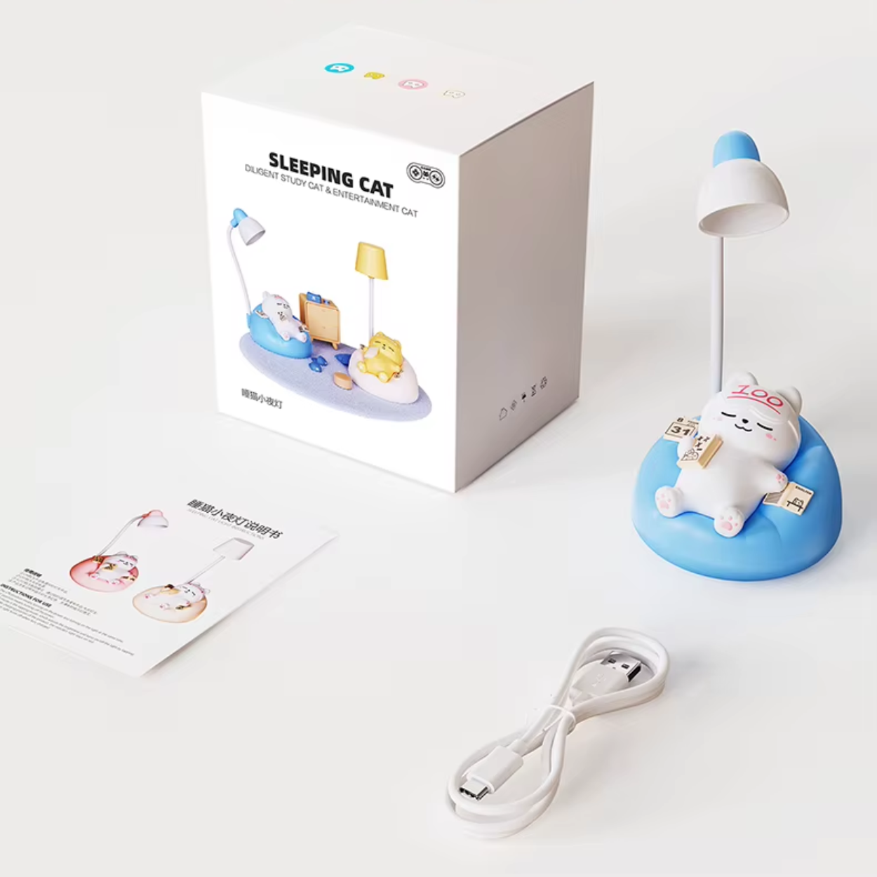 Charmerende Katteformet Natlampe til Dit Hjem