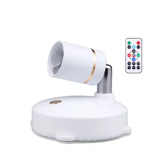 Färgstark LED-lampa med fjärrkontroll och 16 justerbara nyanser