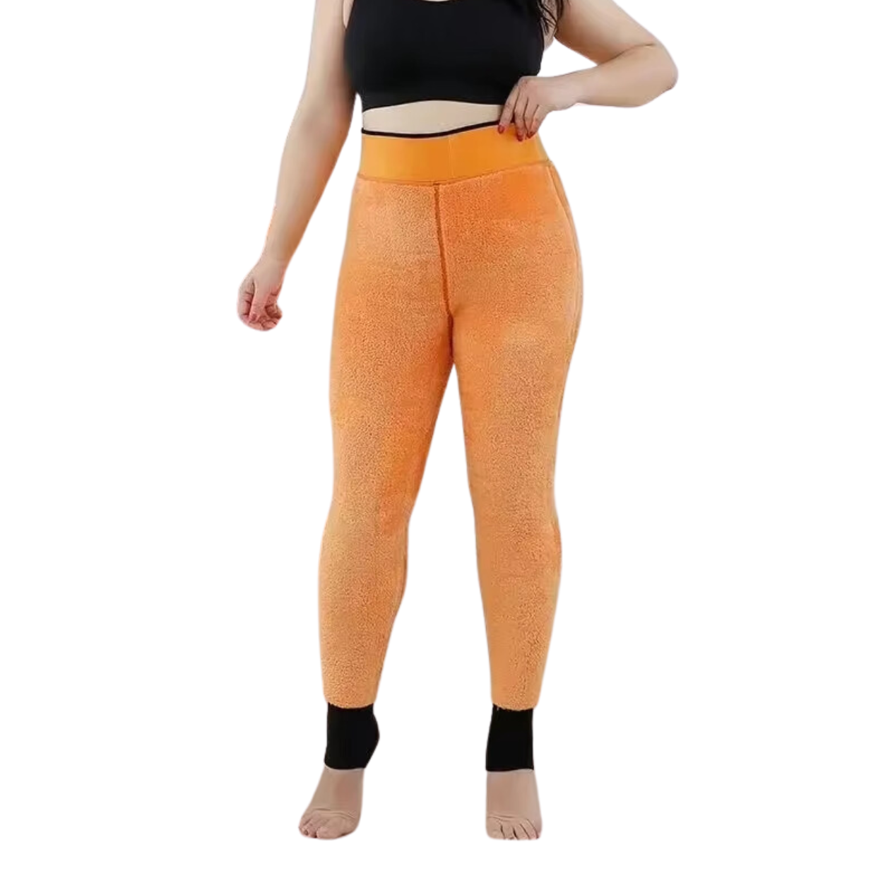 Varma och bekväma leggings för kurviga kvinnor
