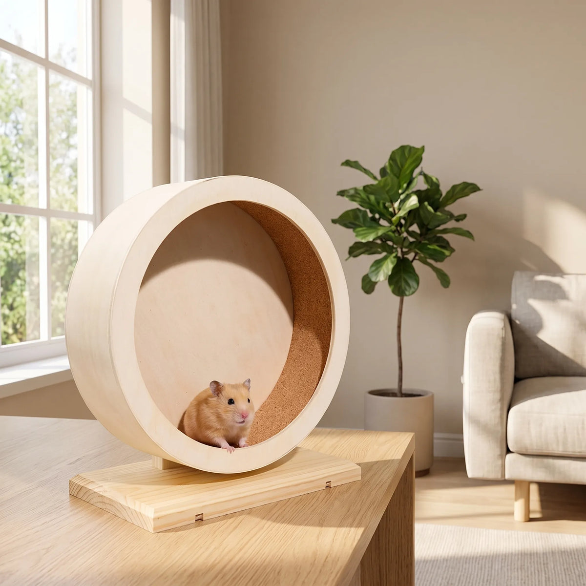 Tyst löphjul för hamster - Spinwood
