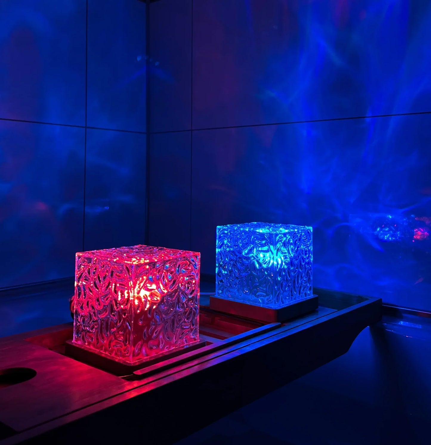 LED Projektorlampe med Beroligende Nordlysprojektion