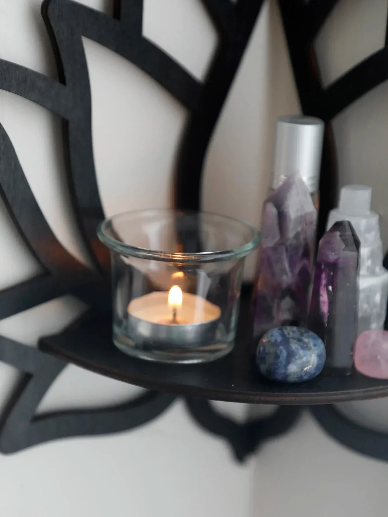 LotusKristall Hörn – Trädesign med Spirituell Harmoni 23x29 cm
