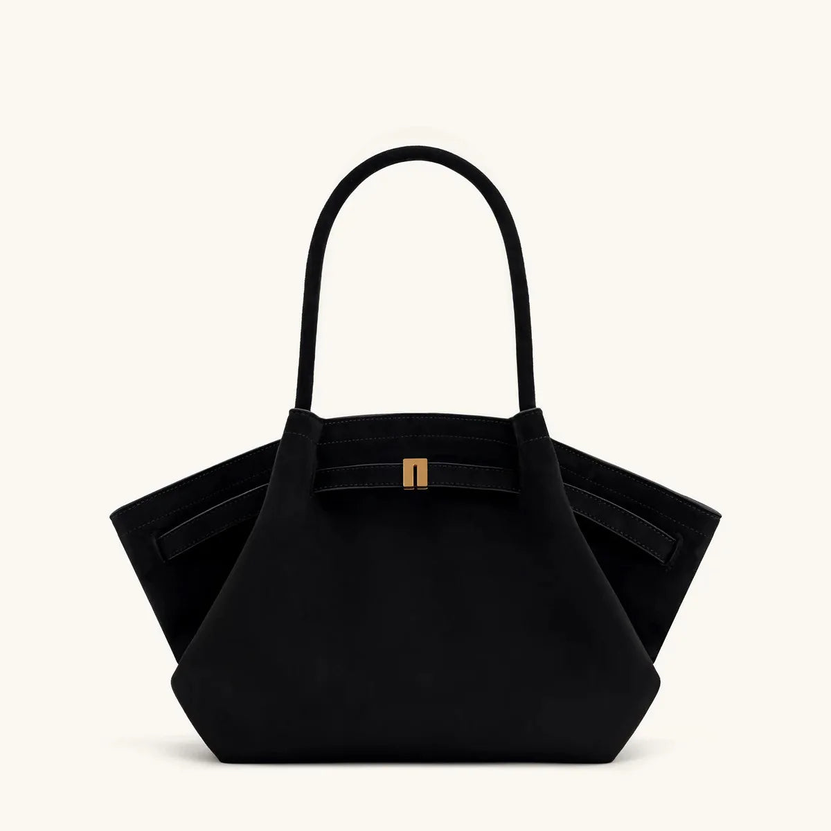 Elegant Skuldertaske til Kvinder - Stort Rum, Stilfuldt Design, Sort Kunstlæder