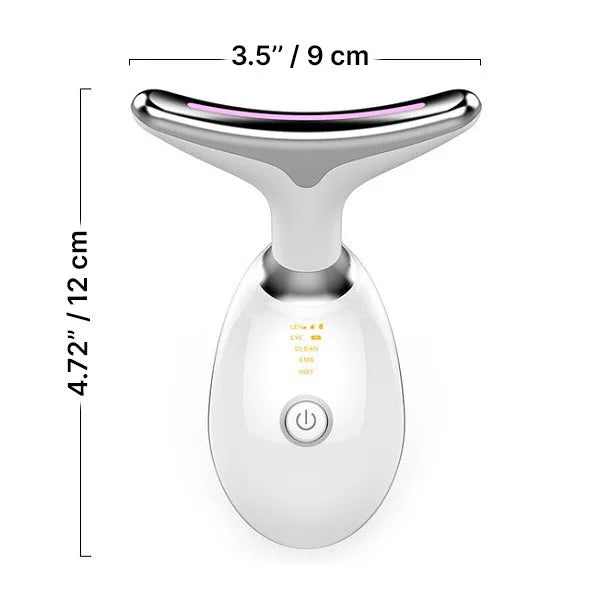 Effektiv Ansigts- og Halsopstrammer med LED-lys og Vibration