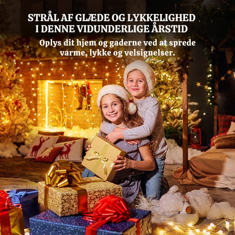 Energibesparende LED Lyskæde med 8 Lysindstillinger, IP44