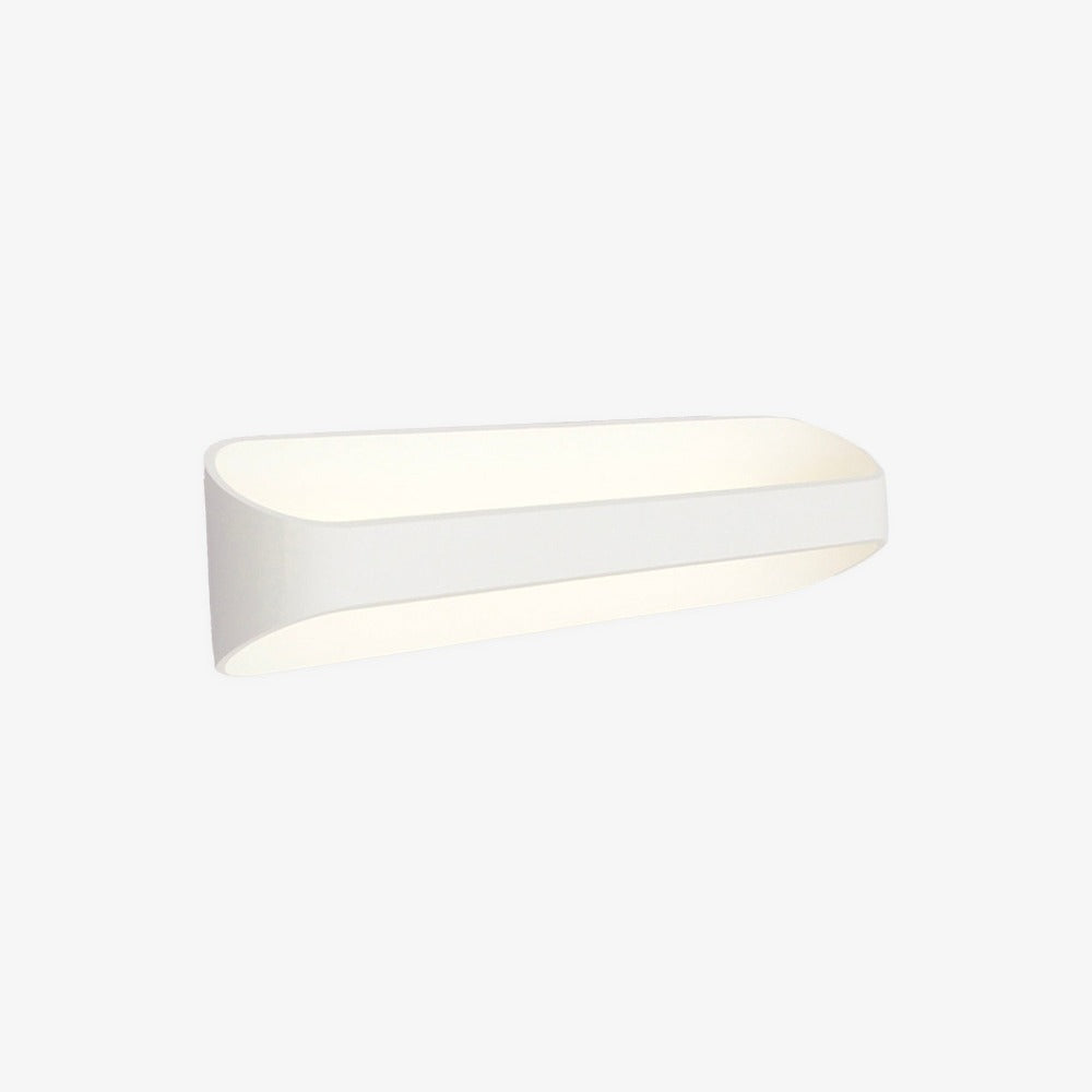 Elegant LED-væglampe i aluminium for varm atmosfære